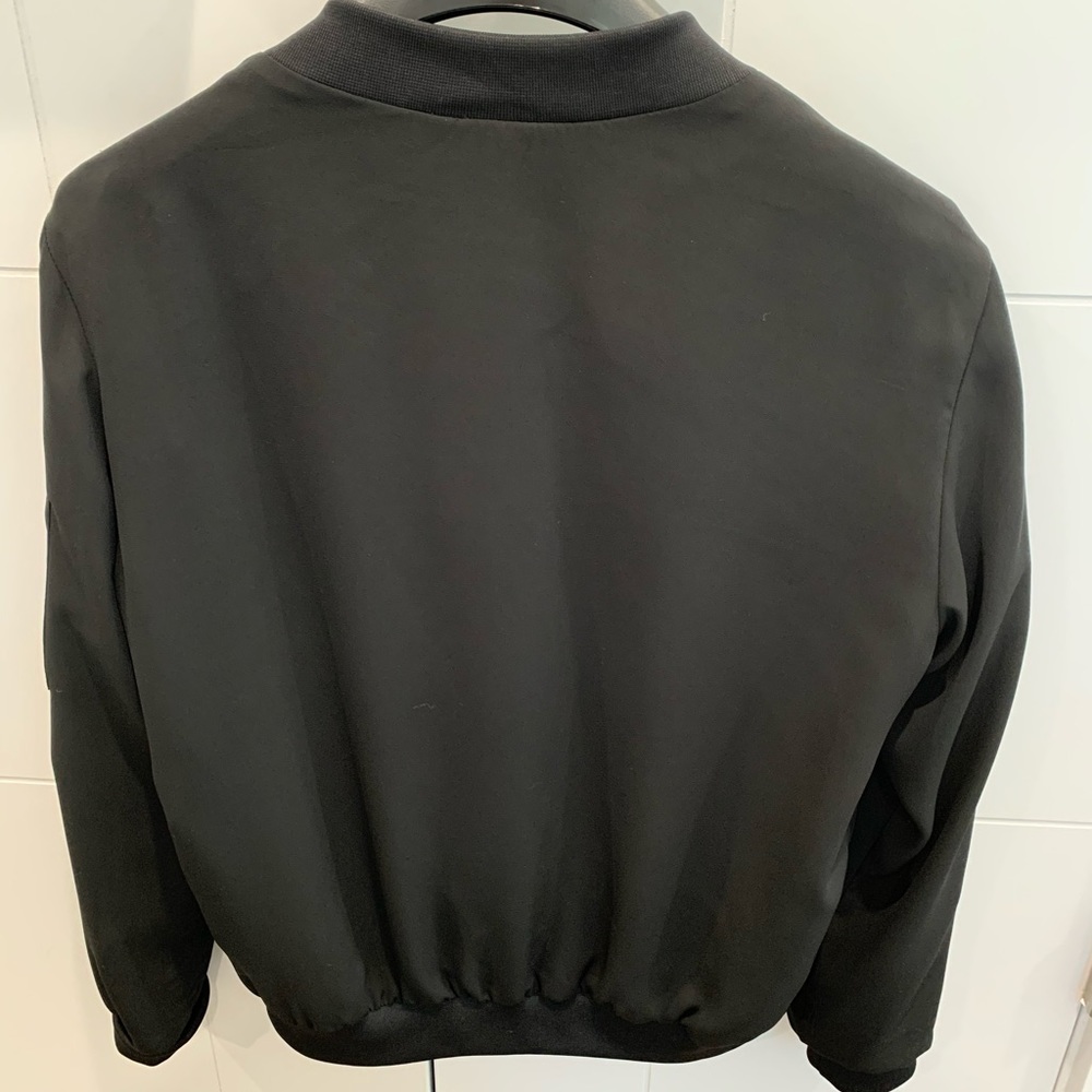 Zara Black Bomber Jacket